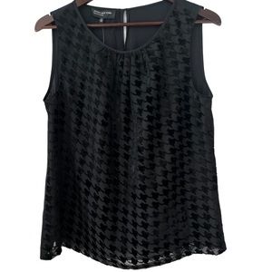 NWT Jones New York Houndstooth Sleeveless Top